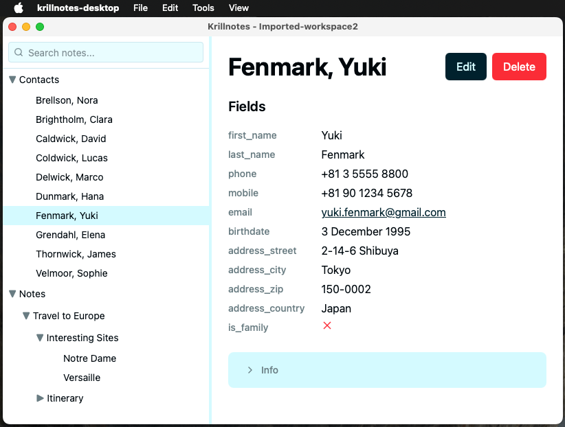 Viewing the Fenmark, Yuki contact