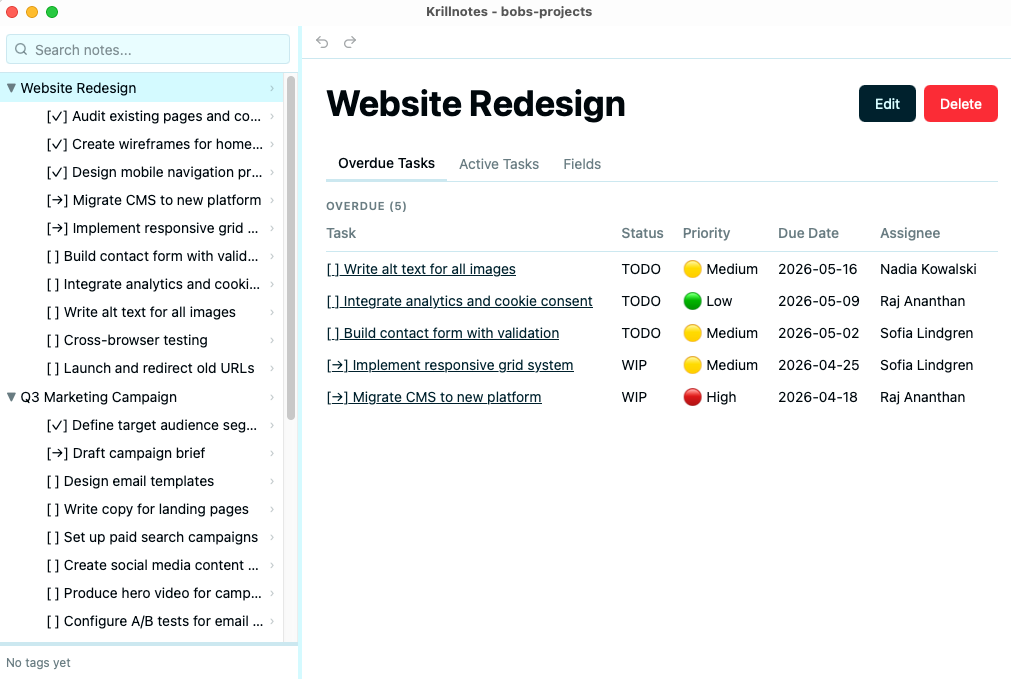 Project screenshot
